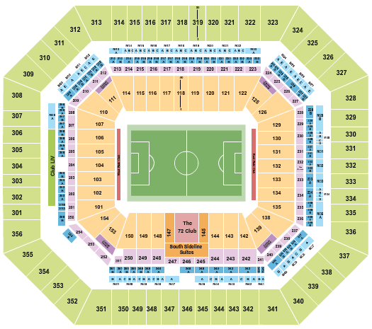 Hard Rock Stadium Seating Chart Section Row Seat Number Info